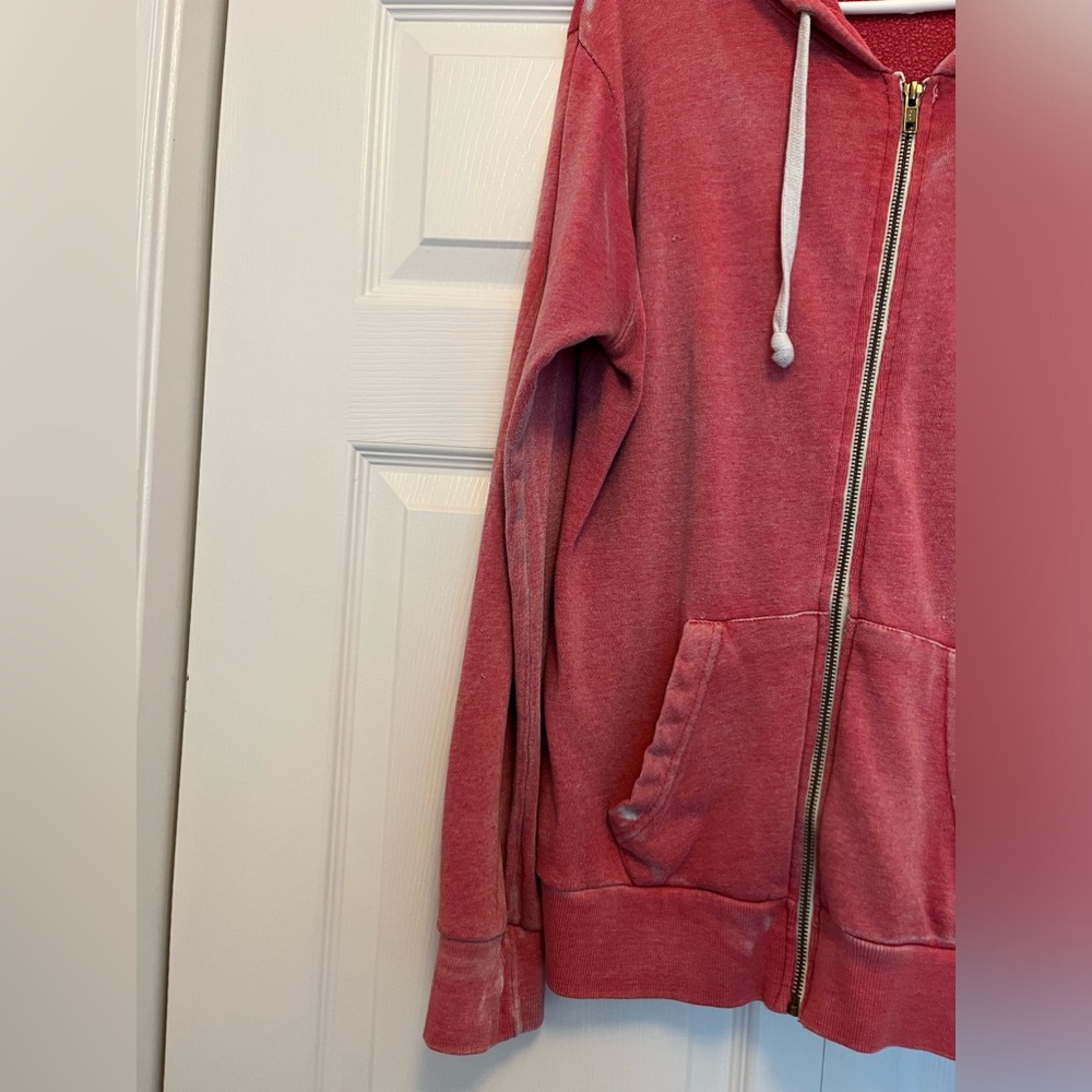 EUC Nashville acid washed lightweight zipper up sweatshirt, size XL - Picture 2 of 10